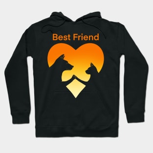 Dog an cat best friend love Hoodie